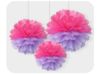 Picture of Round edge fluffy flower set of 3pcs