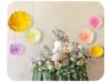 Picture of Round edge fluffy flower set of 3pcs