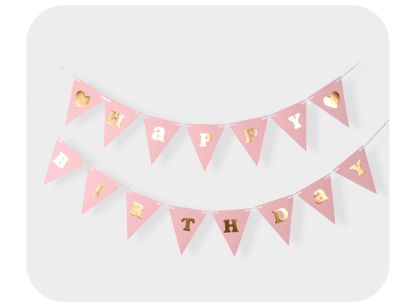 Picture of Baby color bunting banner for Birthday party