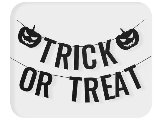 Picture of TRICK OR TREAT letter garland