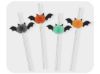 Picture of Halloween bats paper straws with honeycombs