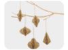 Picture of Glitter Edge Honeycomb Hanging Christmas Tree Decorations