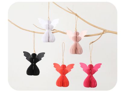 Picture of Angel honeycomb hanging decorations