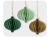 Picture of Honeycomb Hanging Christmas Decorations set of 3pcs