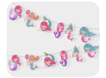 Picture of Mermaid printed Garland