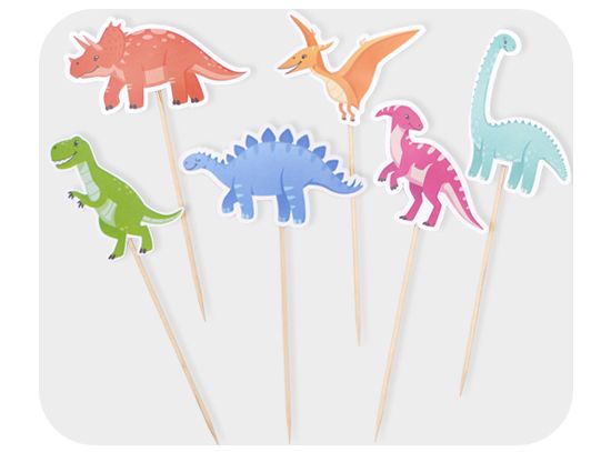 Picture of 12/S Dinosaur cake topper set