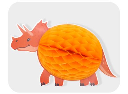 Picture of 3D Dinosaur honeycomb hanging decoration