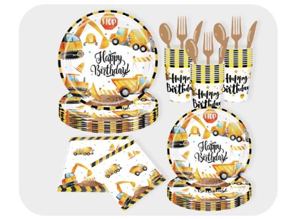 Picture of Engineering vehicle paper cutlery set