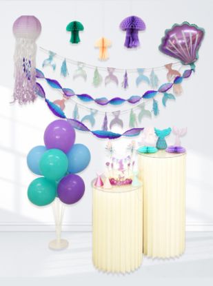 Picture of Create an Underwater Dream with Our Enchanting Mermaid Party Decor Kit!